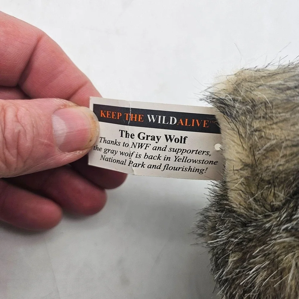 National Wildlife Federation Gray Wolf Plush Stuffed Animal Toy Small Soft Cute